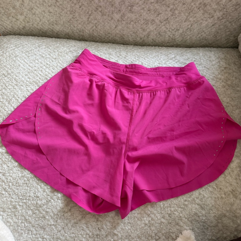 Lululemon Fast and Free Pink Shorts
